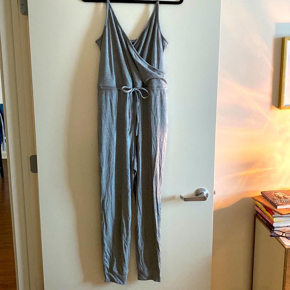 NWT Gap Grey Ribbed Jumpsuit
